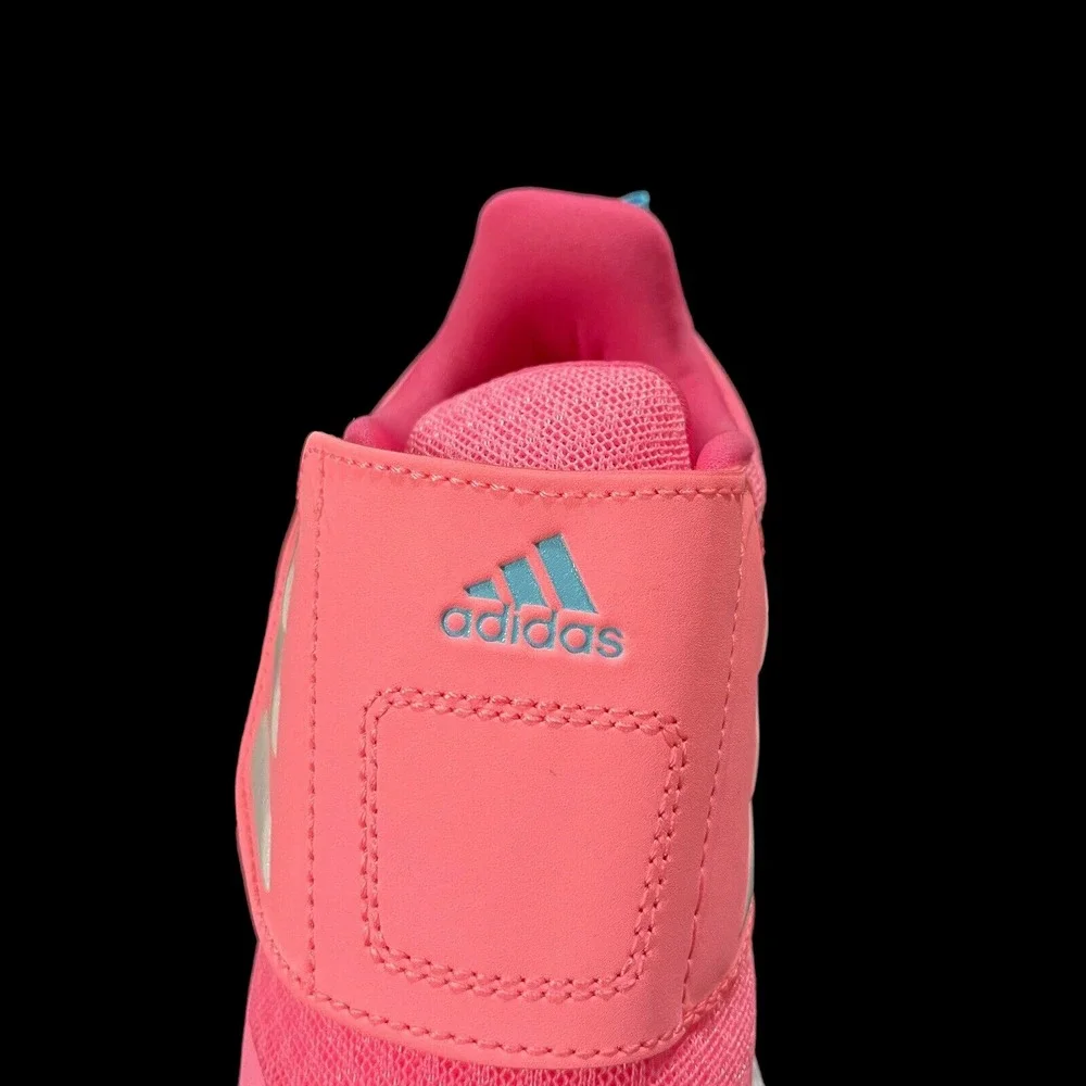 Adidas Toddler Girls Athletic Slip-On Sneakers Size 8 Pink‎ White Lightweight